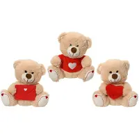 EDM Ourson Saint-valentin 15cm Peluche Douce, Cadeau Romantique -