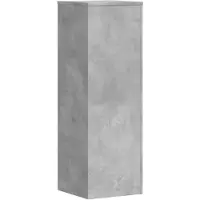 vidaXL Support pour plantes gris béton 33x33x100 cm bois d'ingénierie