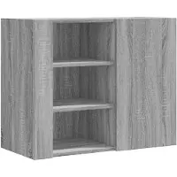 vidaXL Armoire murale sonoma gris 75x35x60 cm bois d'ingénierie
