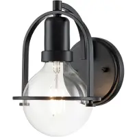 HINKLEY Applique murale, acier, noir, H 23,3 cm