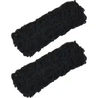 vidaXL Filets à foin 2 pcs. Rond Noir 75x75 cm PP