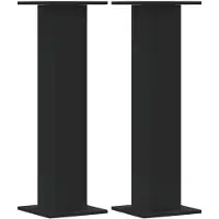 vidaXL Supports pour plantes 2 pcs noir 30x30x95 cm bois d'ingénierie