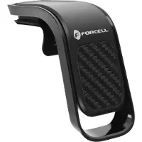 Forcell Support voiture design carbone, Support pour smartphone, Noir