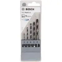 Bosch HSS PointTeQ Jeu de forets hexagonaux en vitrine, 5 pièces, 2-6 mm (6 mm)
