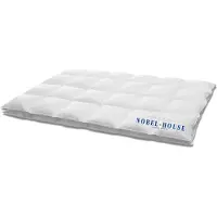 HANSKRUCHEN GmbH HANSKRUCHEN Nobel House couette en duvet 200x220 cm extra légère 90% duvet lavable pour personnes allergiques couette de printemps respirante blanche