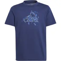 Adidas Train Short Sleeve T-shirt Bleu 7-8 Years Garçons,Filles