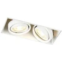 QAZQA Spot encastrable intelligent blanc sans bordure avec 2 WiFi GU10 - Oneon 2