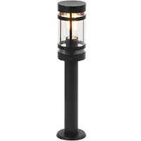 QAZQA Lampe d'extérieur intelligente noire 50 cm IP44 avec Wifi ST64 - Gleam