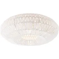 QAZQA Plafonnier rétro intelligent blanc avec Wifi A60 - Lina