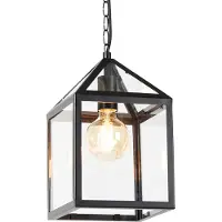QAZQA Suspension extérieure intelligente noire IP23 avec Wifi G95 - Amsterdam