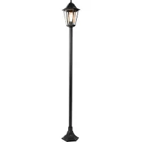 QAZQA Lampadaire d'extérieur intelligent noir 170 cm avec WiFi ST64 - New Orleans