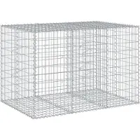 vidaXL Gabion avec couvercle 150x100x100 cm Fer galvanisé