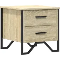 vidaXL Table de chevet chêne sonoma 40x41x40 cm bois d'ingénierie
