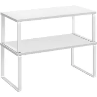 OEM Étagère de cuisine, lot de 2, rangement pour placard, étagère de cuisine rabattable, étagère à herbes empilable