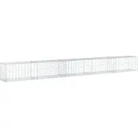 vidaXL Gabion avec couvercle 500x50x50 cm Fer galvanisé