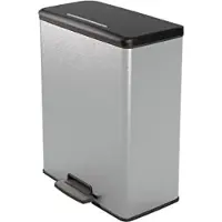OEM Poubelle raffinée en acier inoxydable, élégante et moderne, 50 cm