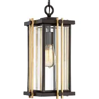 Elstead Lighting Suspension d'extérieur Zachodni Bronze E27 60W Goldenrod