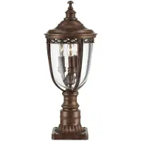 Elstead Lighting Lampe sur pied 55 cm 3xE14 British brown Feiss FE-EB3-M-BRB