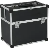 vidaXL Boîte à outils 38x22,5x34 cm noir alu