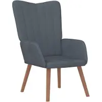 vidaXL Chaise de relaxation Gris foncé Velours