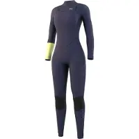 Mystic Dazzled 3/2 Mm Woman Long Sleeve Chest Zip Neoprene Suit Gris S Femme
