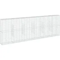 vidaXL Gabion avec couvercle 600x50x200 cm Fer galvanisé