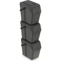OEM Poubelle - 3 x 25 L - grise