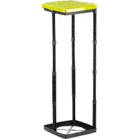 Markenlos Support pour sacs poubelle, jaune, réglable, 25-120 litres