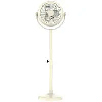 Cecotec Ventilateur sur pied EnergySilence 250 ClassicStyle Beige 25 W Pales aérodynamiques 10 pouces Inclinaison réglable 2 vitesses Design élégant.