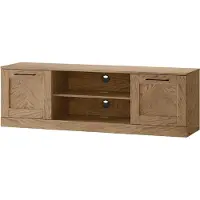 Szynaka Meble Lowboard Cozy Armoire TV 160x42x50cm Chêne rustique partiellement massif 2 portes