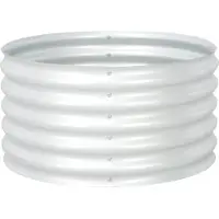 vidaXL Lit surélevé de jardin 80x80x44 cm Acier galvanisé argenté