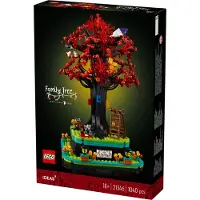 LEGO Ideas Arbre de famille, modèle d'arbre généalogique en kit pour adultes, home déco pour le salon, cadeau photo créatif pour maman et papa, support pour photos et souvenirs 21346