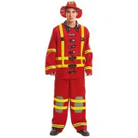 MOM Firefighter Man Costume Rouge XL Enfants