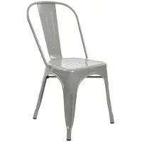 DKD Home Decor Chaise - Marque - Gris - Métal - 53 x 45 x 85 cm