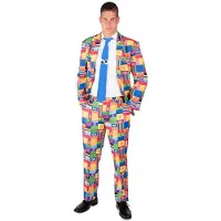 MOM Sesame Street Suit Man Costume Multicolore M-L Enfants