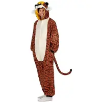 MOM Tigre Small Kigurumi With Hood And Tail Costume Marron S Enfants