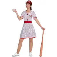 MOM Vintage Baseball Player Costume Blanc L Enfants