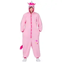 MOM Unicorn Kigurumi Costume With Hood And Tail Men Rose S-M Enfants