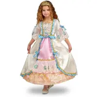 MOM Romantic Princess Girl Costume Beige 5-6 Years Enfants