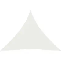 The Living Store Voile d'ombrage 160 g/m² Blanc 6x6x6 m HDPE