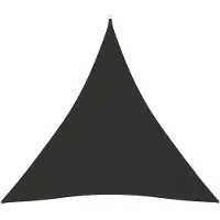 The Living Store Voile d'ombrage Oxford Tissu Triangulaire 6x6x6 m Anthracite