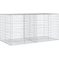 vidaXL Gabion avec couvercle 200x100x100 cm Fer galvanisé