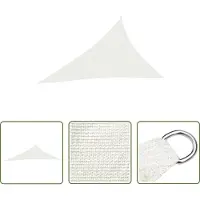 The Living Store Voile d'ombrage 160 g/m² Blanc 3x4x5 m HDPE