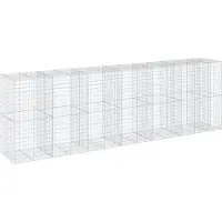 vidaXL Gabion avec couvercle 650x100x200 cm Fer galvanisé