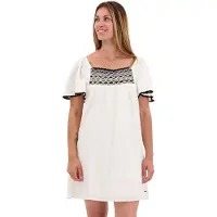 Pepe Jeans Aliba Short Sleeve Dress Beige M Femme