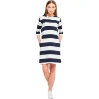 Sea Ranch Ronja Long Sleeve Midi Dress Blanc,Bleu 2XL Femme