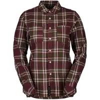 SCOTT Flannel Long Sleeve Shirt Rouge,Violet XS Femme