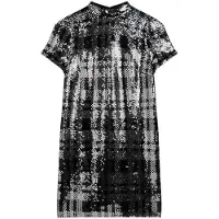 Superdry Vintage Sequin Short Sleeve Dress Argenté S Femme