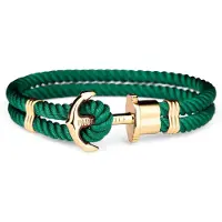 Paul Hewitt Bracelet - - PHPHNGGXXXL - Acier inoxydable - Mixte - Vert avec or jaune