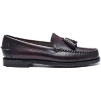 Sebago pour femme. 7001560 Mocassins classiques en cuir Will bordeaux marron (37), Plat, 1 à 3 cm, Aucun, Casuel, Fête